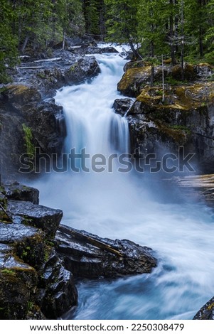 Mt Rainier Nickel Creek Silver Falls  Water falls Shot by low Speed shutter .