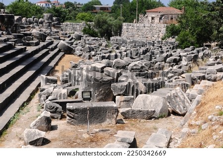 Didim Apollon Temple - Aydın - TURKEY Royalty-Free Stock Photo #2250342669