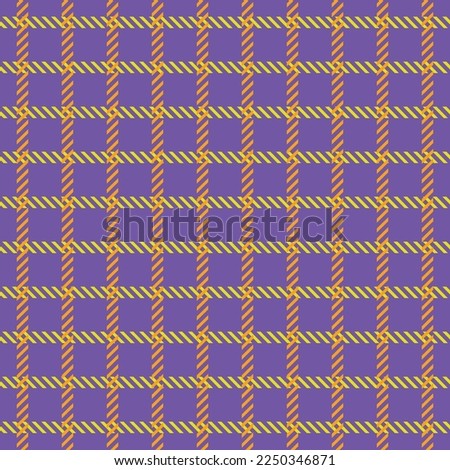 Abstract Plaid Checkered Gingham Style Vector Stripes Seamless Pattern Look Diagonal Textured Lines Trendy Fashion Colors Perfect for Allover Fabric Print or Wrapping Paper Electric Purple Background