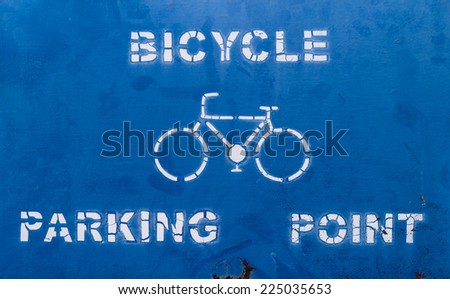 bicycle parking sign