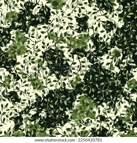 Camouflage leaf pattern design. nature background