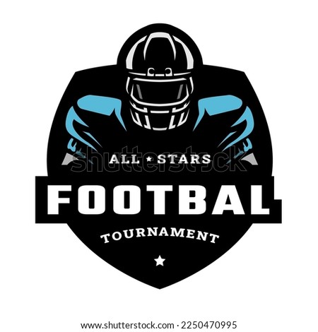 American Football tournament emblem, logo.