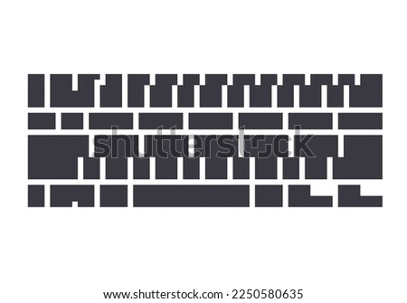 PC Keyboard.Vector illustration that is easy to edit.