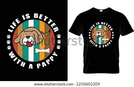 I will do best modern dog batch t shirt design.