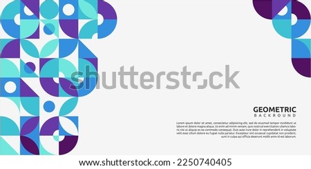 geometric background design with blue, purple, and light blue. use for bussines, certificate, banner, background, template, and others. Royalty-Free Stock Photo #2250740405