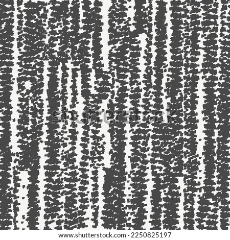 Surface with streaks and stains in black and white. Striped carpet texture. Grunge stripe background. Seamless pattern.