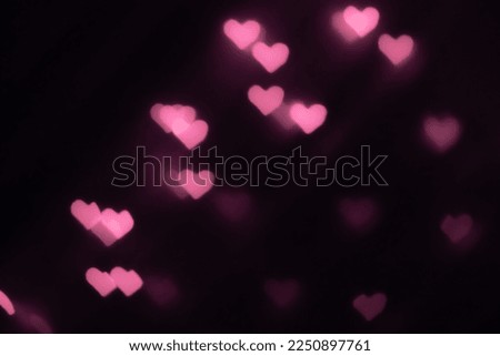 Heart shaped bokeh background. Great to use on Valentine's Day.