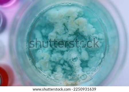 The surface of large pieces of turquoise silicates of copper, manganese and zinc are insoluble in water. Royalty-Free Stock Photo #2250931639