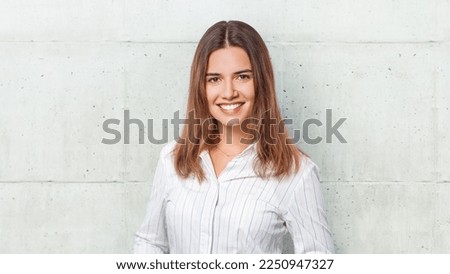 young woman ready for job - business concept