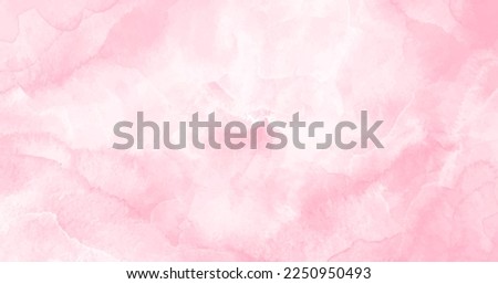 Abstract pink watercolor vector art background for cards, flyer, poster, banner and cover design. Hand drawn flower illustration for Valentines Day. Watercolour brush strokes. Rose. Flower backdrop. Royalty-Free Stock Photo #2250950493