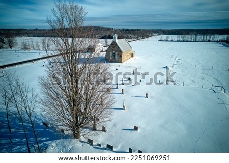 Winter scene in the province of Québec Canada