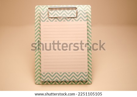 
Lines notebook to write down list of things to do. Organization concept. White background
