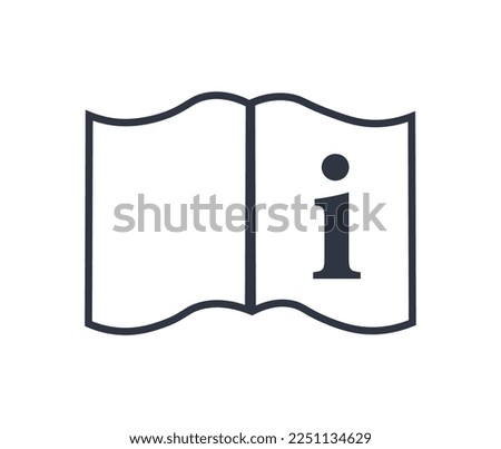 Symbol for use Consult operating instructions. Concept of packaging and regulations.
 Royalty-Free Stock Photo #2251134629