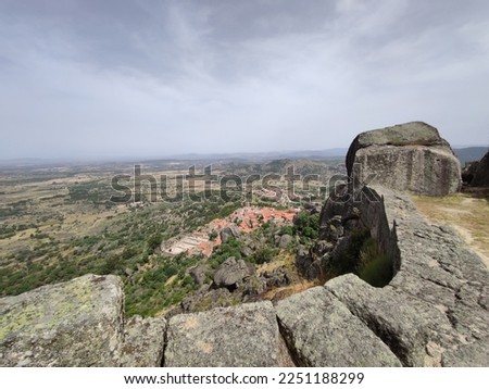 Viewpoint at Monsanto castle in Portugal near the film set of Dragon Stone in the TV series House of the Dragon 