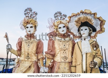 Traditional carnival Venice mask decoration