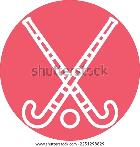 Hockey Vector Icon which is suitable for commercial work and easily modify or edit it
