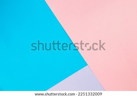 Colorful paper background, paper board and geometric figures, pastel colored