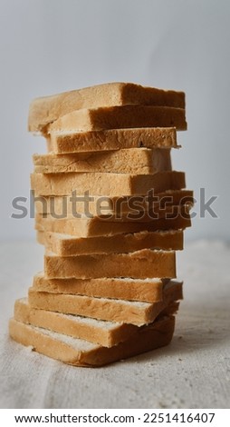             white bread cut into pieces and twisted                   