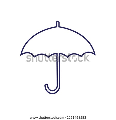 umbrella related icon isolated on background