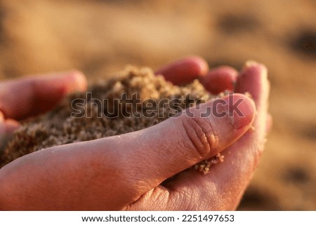 Hand warm Sand. Beach wallpaper 
