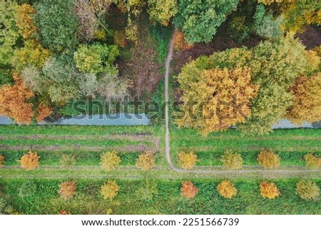 Autumn drone pictures of a park near IJsselstein Utrecht!
