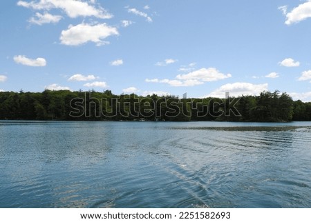 A lake in the countryside
