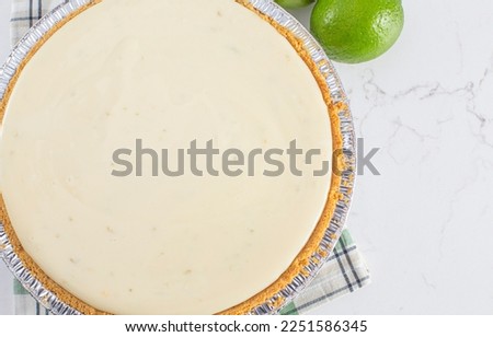 A Key Lime Pie in a Graham Cracker Crust
