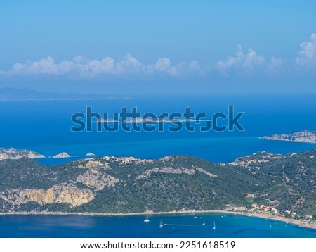 Coastline in Corfu island, greece