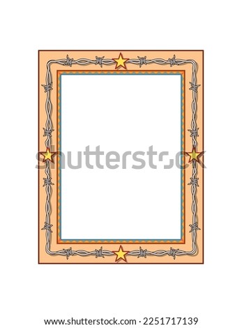 Beautiful frame for a photo or picture. Vector illustration in flat style.