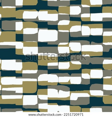 Modern masculin geometric motif pattern, fabric design manly background. Simplicity concept, small patch print block apparel textile, ladies dress, man scarf, shirt, fashion garment, pack, wrap, cloth Royalty-Free Stock Photo #2251720971