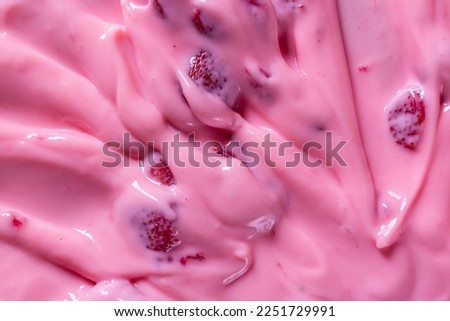 Texture Macro Strawberry Yogurt,Texture of ice cream with strawberries and raspberries,Yogurt,Pink Color,Cherry,Textured,Ice Cream,Icing,
