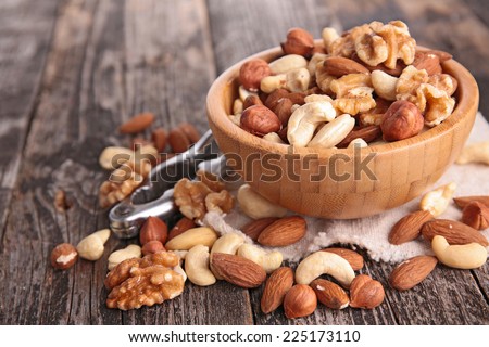 assortment of nuts Royalty-Free Stock Photo #225173110