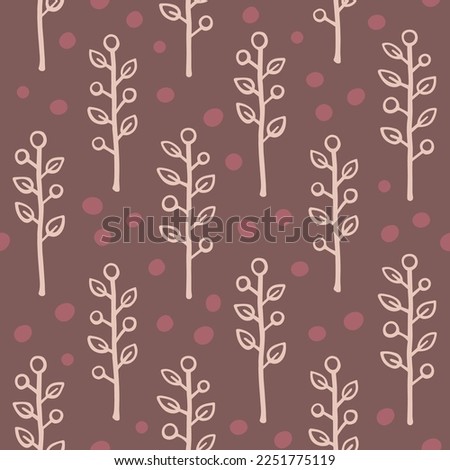 Seamless floral pattern. Can be used for textile, wallpapers, gift wrap, backgrounds. Isolated vector illustration.
