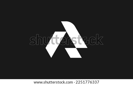 AR Letter Logo, Monogram Vector Icon Template.