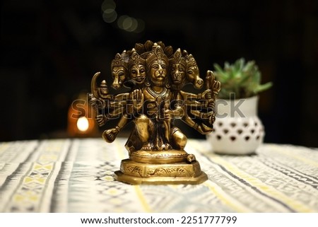 Indian god idols for decoration made of brass