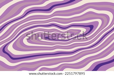Trendy abstract purple liquid spiral pattern background. design Waves, swirls, swirly patterns, trendy hippie groovy retro psychedelic style. Royalty-Free Stock Photo #2251797895
