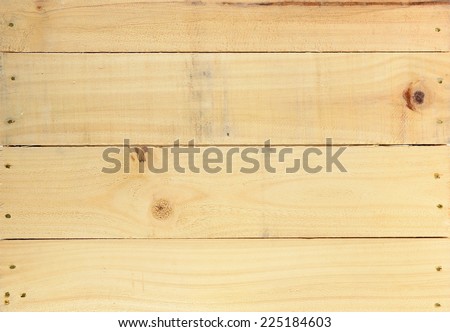 A close up shot of a wooden crate