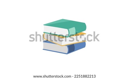 Collection of books do isolated on white background 