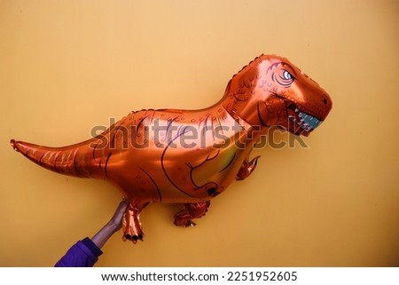 Helium foil balloon in Dinosaur shape for party decorations