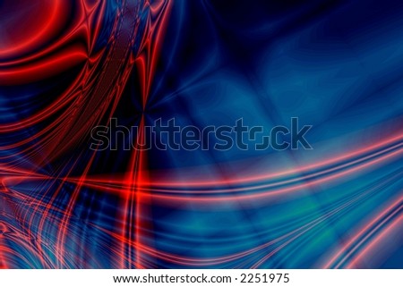 Red-blue abstract cosmos background