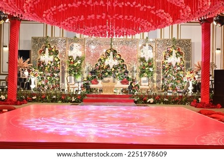 Wedding Stage Decoration's traditional wedding setup's