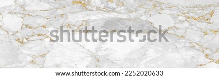 White gold marble luxury texture golden line pattern abstract background. Panoramic Marbling texture design for Banner, invitation, wallpaper, headers, website, print ads, packaging design template.