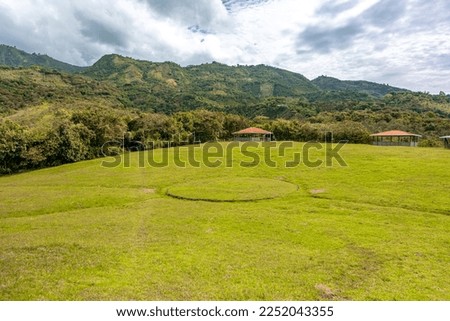 National Archeological Park of Tierra abajo in Colombia. Tierradentro - UNESCO World Heritage Site Royalty-Free Stock Photo #2252043355