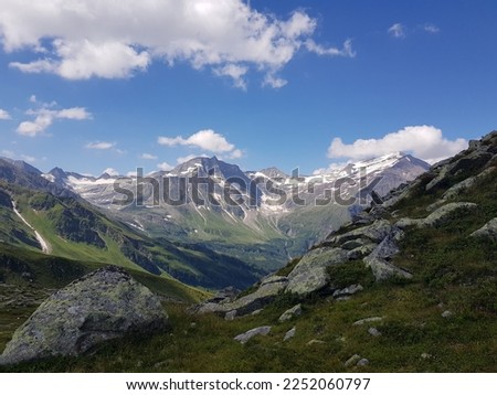 Fantastic view. Bockhartscharte. Bad Gastein. Austria. Alps Royalty-Free Stock Photo #2252060797