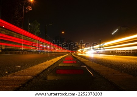 Slow shutter speed highway image 