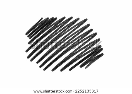 Doodle drawn on a white isolated background with a bright marker. Royalty-Free Stock Photo #2252133317