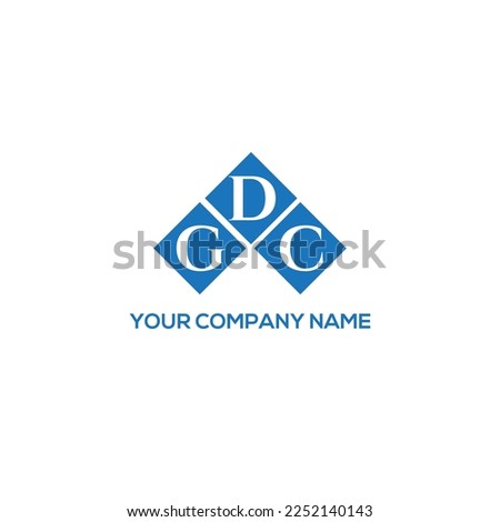 GDC letter logo design on BLACK background. GDC creative initials letter logo concept. GDC letter design.
