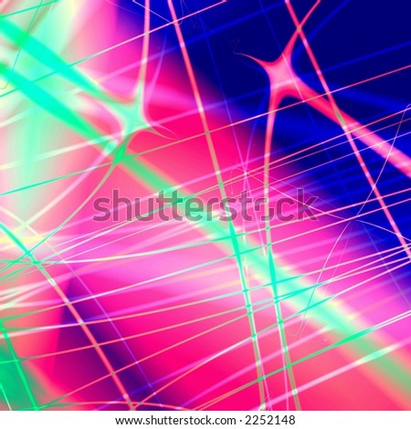 Abstract stars on multicolor background
