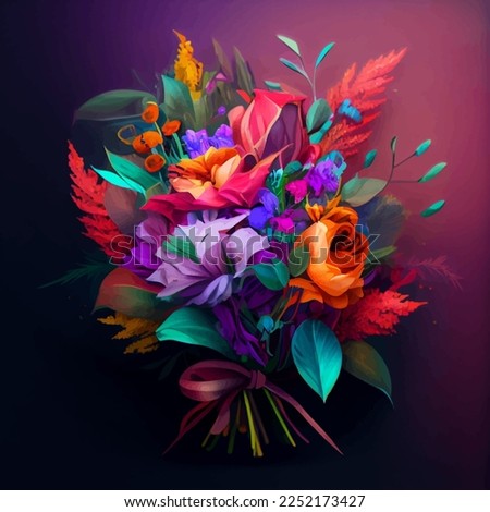  bouquet of flowers. background with flowers  Royalty-Free Stock Photo #2252173427