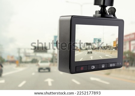 Car CCTV camera video recorder for driving safety on the road